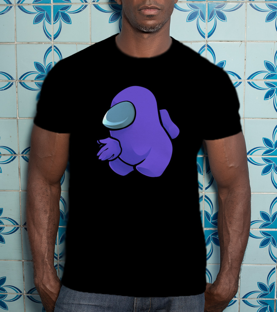 Sus Purple Crewmate Gaming Character T-Shirt