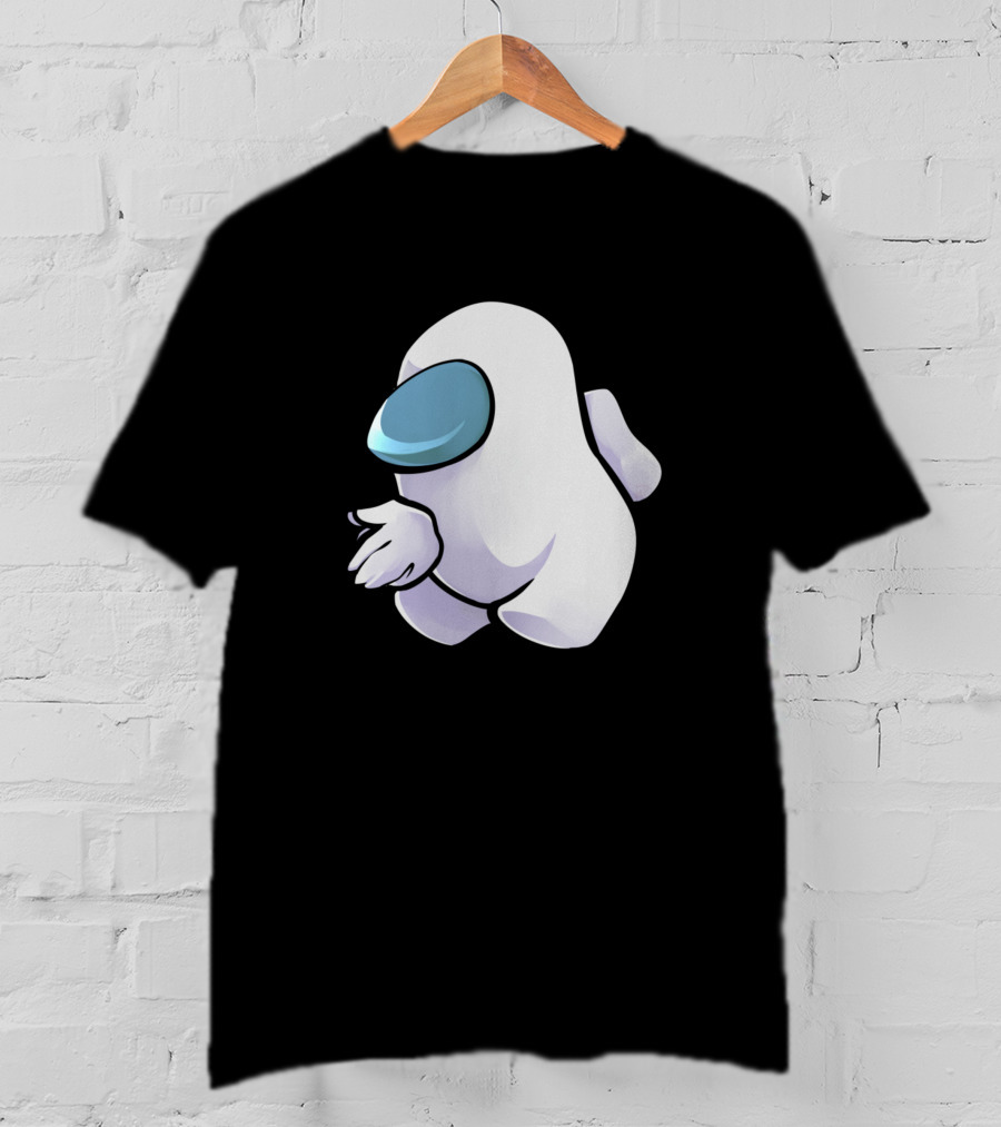 Sus White Among Us Character Crewmate T-Shirt