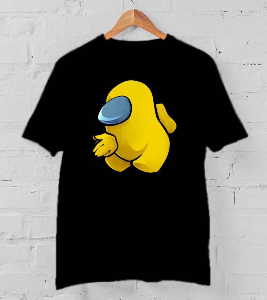 Sus Yellow Among Us Character T-Shirt
