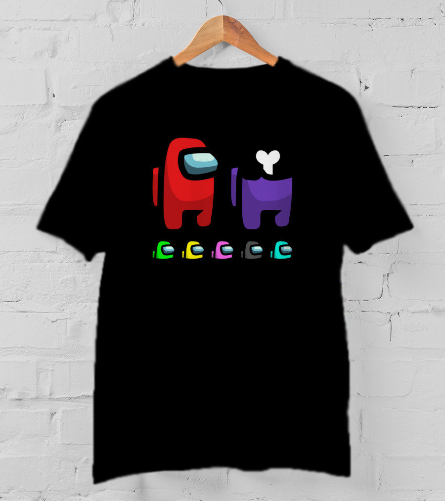 Vote Among Us Game Characters Crewmate And Impostor Iconic Scene T-Shirt