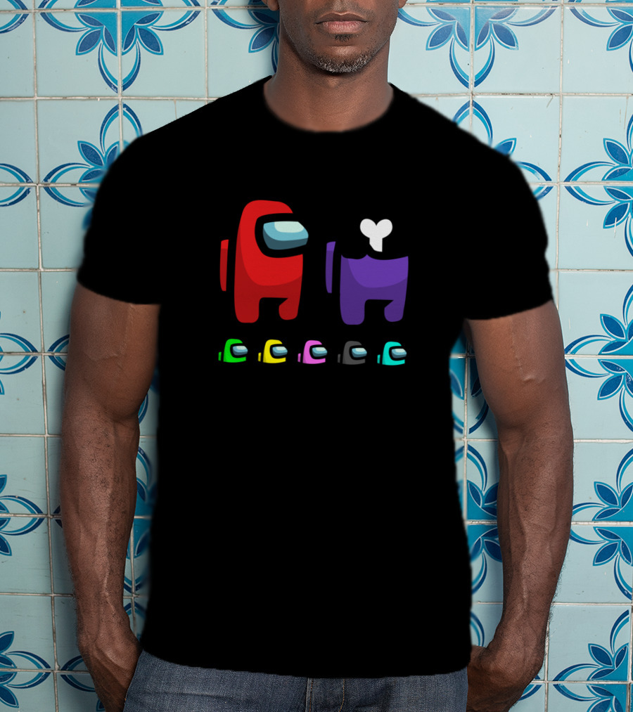 Vote Among Us Game Characters Crewmate And Impostor Iconic Scene T-Shirt