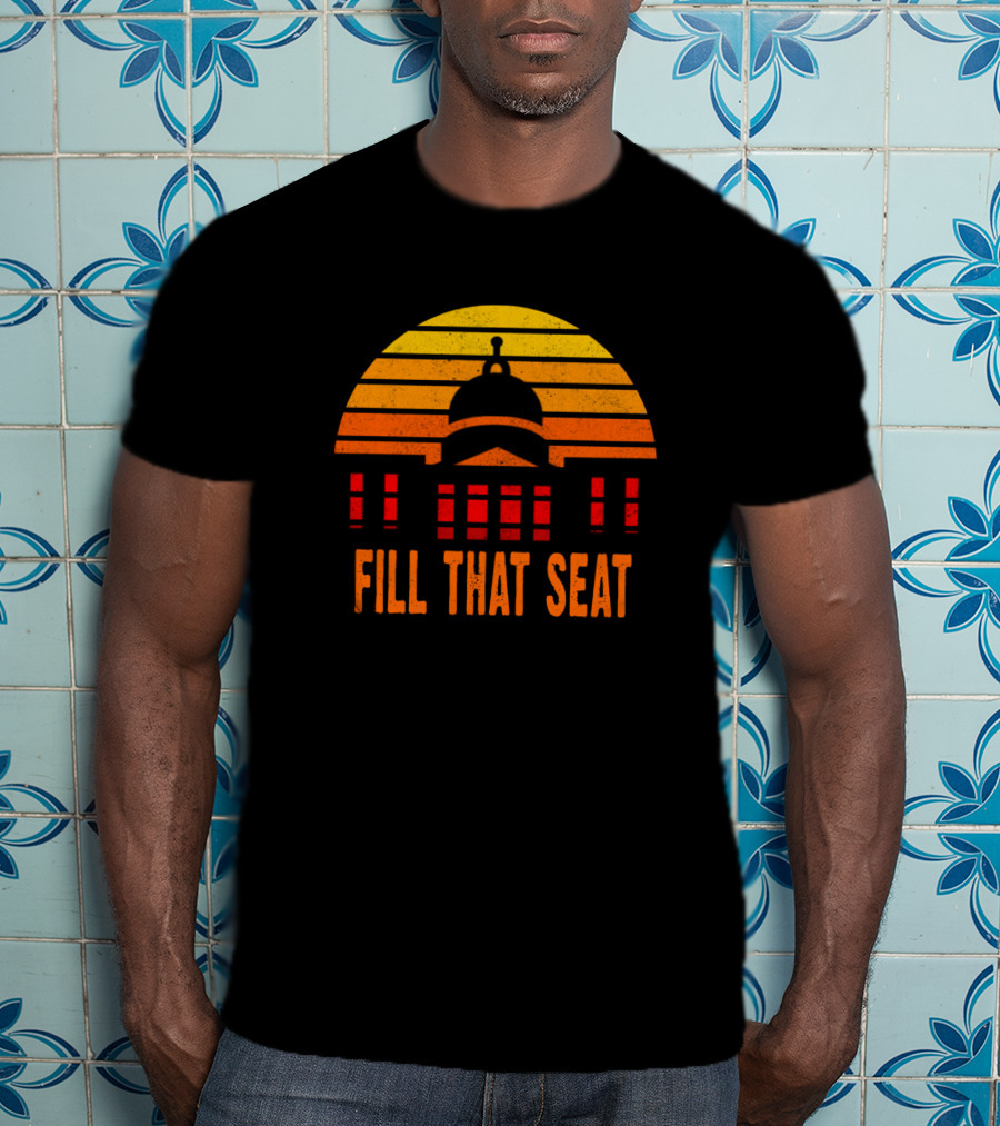 Fill That Seat 3ocgy Capitol Sunset Stripes T-Shirt