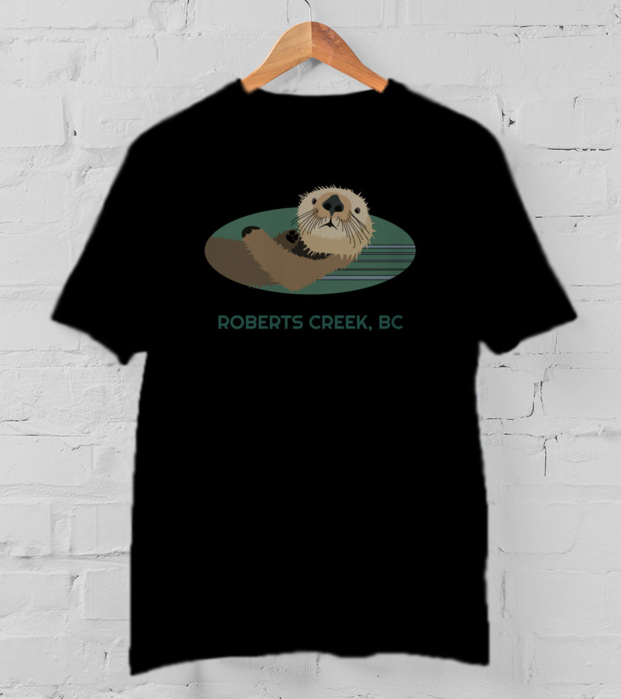 Cute Otter Roberts Creek BC Wildlife T-Shirt