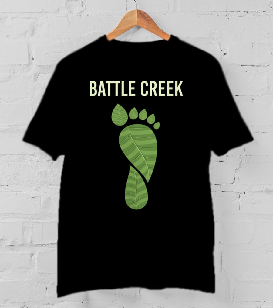 Battle Creek Eco Footprint Leaf T-Shirt