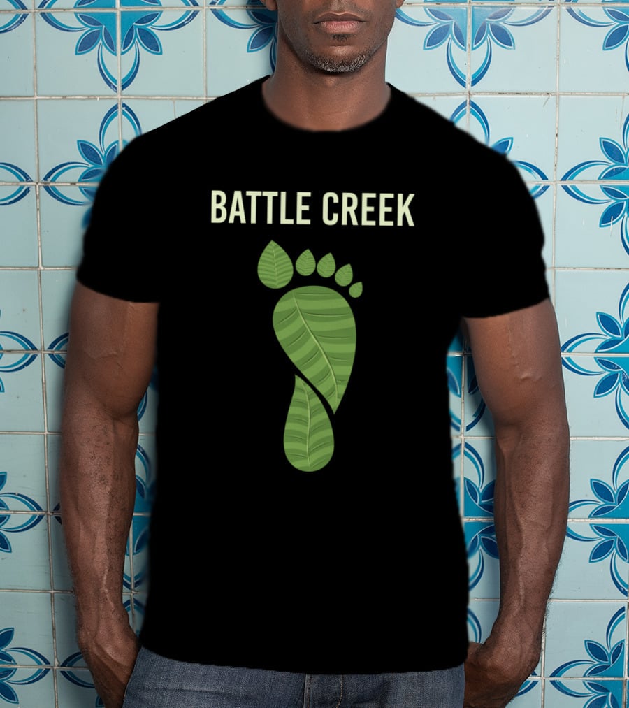 Battle Creek Eco Footprint Leaf T-Shirt