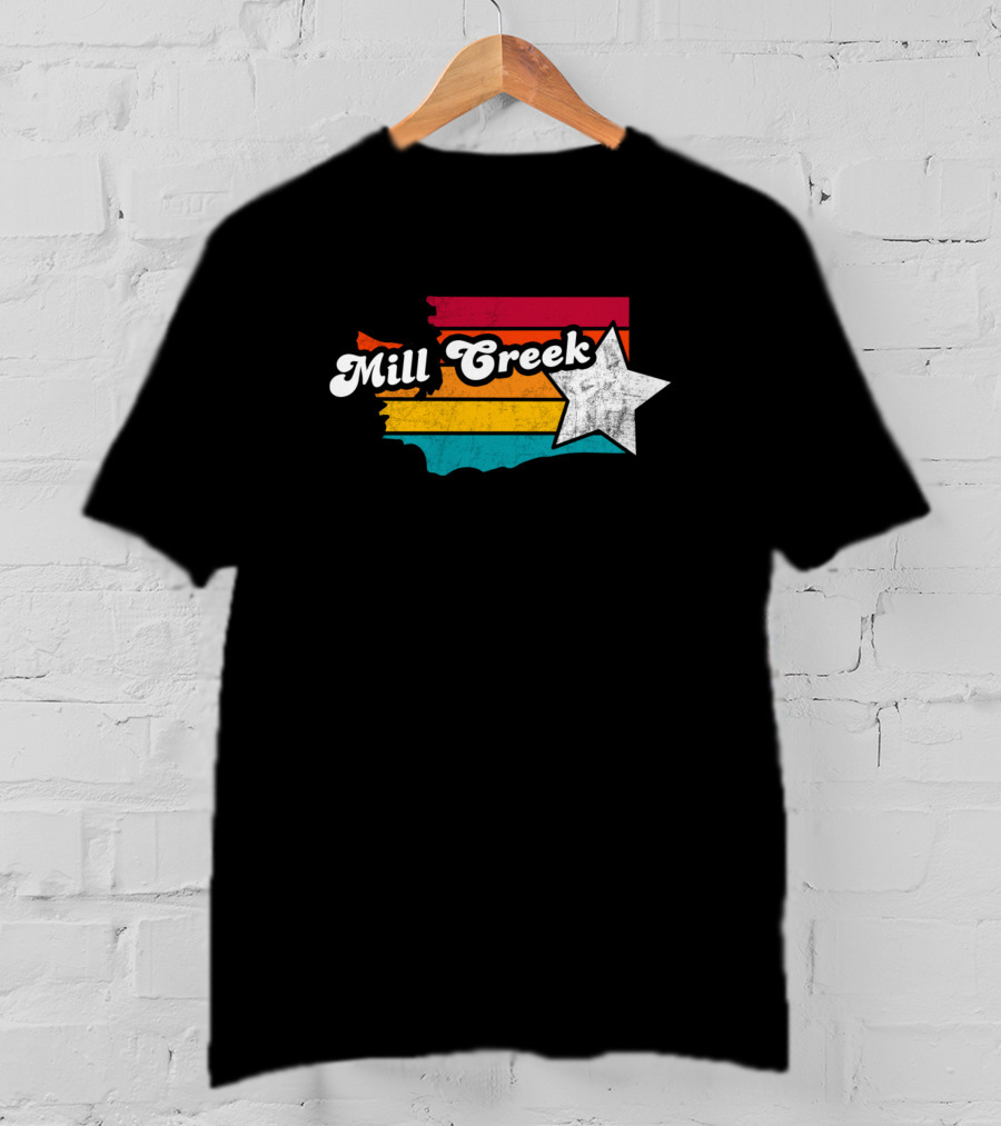 Mill Creek Washington Vintage Stripes Star T-Shirt