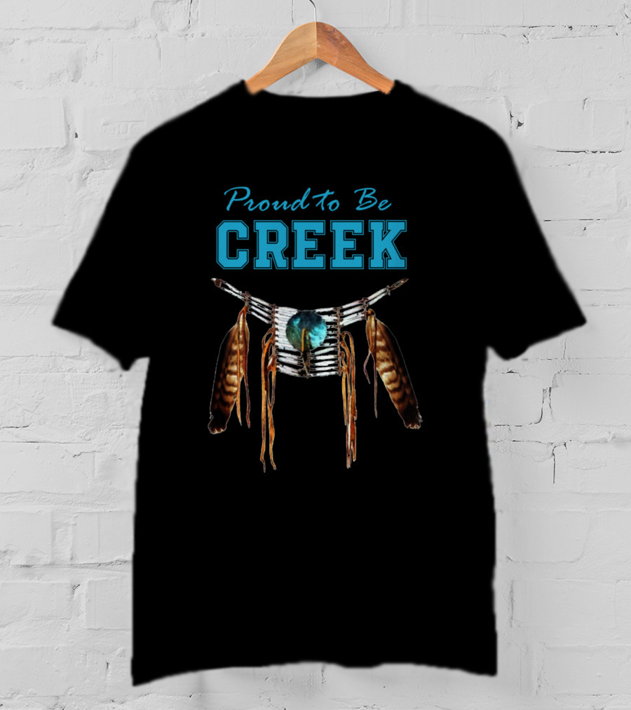 Proud To Be Creek Native American Dreamcatcher T-Shirt