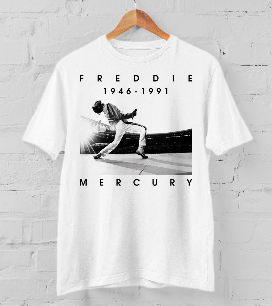 Freddie Mercury 1946-1991 Iconic Stage Performance T-Shirt