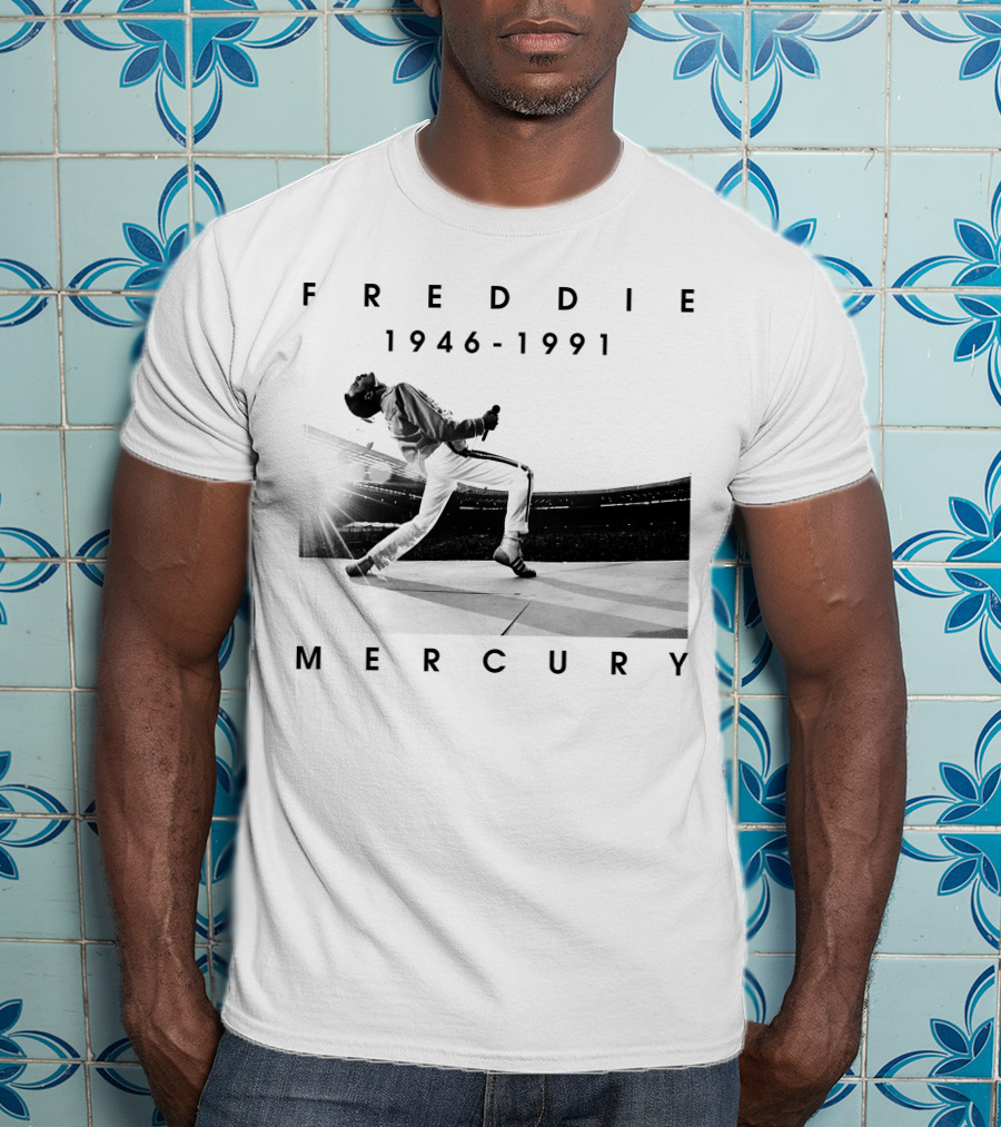 Freddie Mercury 1946-1991 Iconic Stage Performance T-Shirt