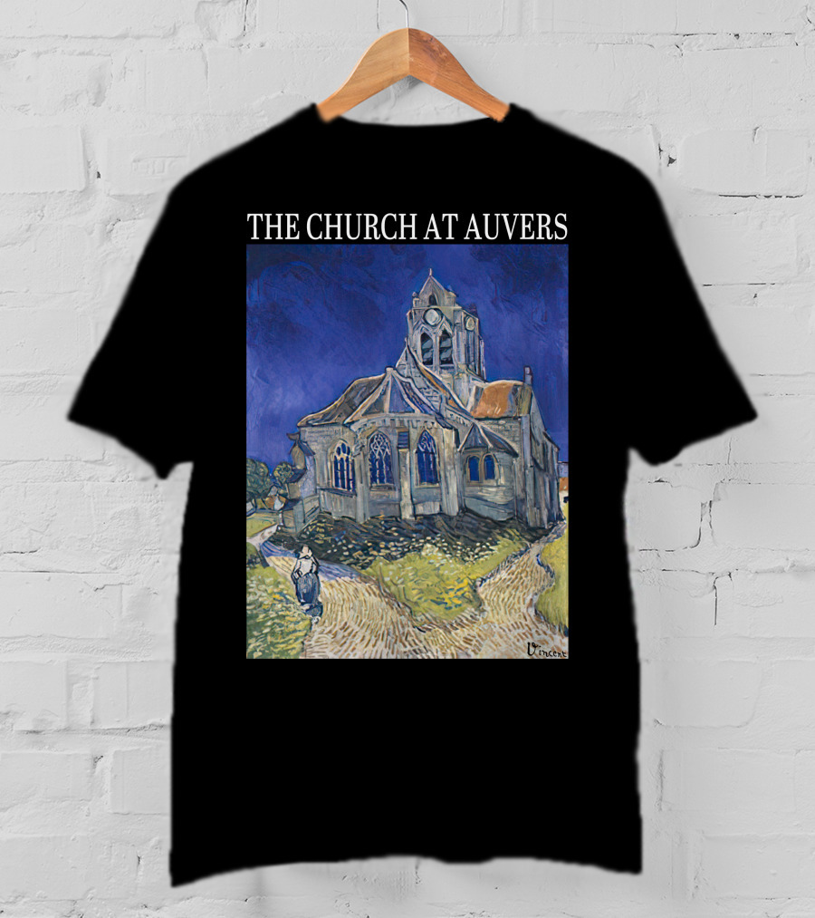 Van Gogh The Church At Auvers Painting By Vincent Van Gogh T-Shirt