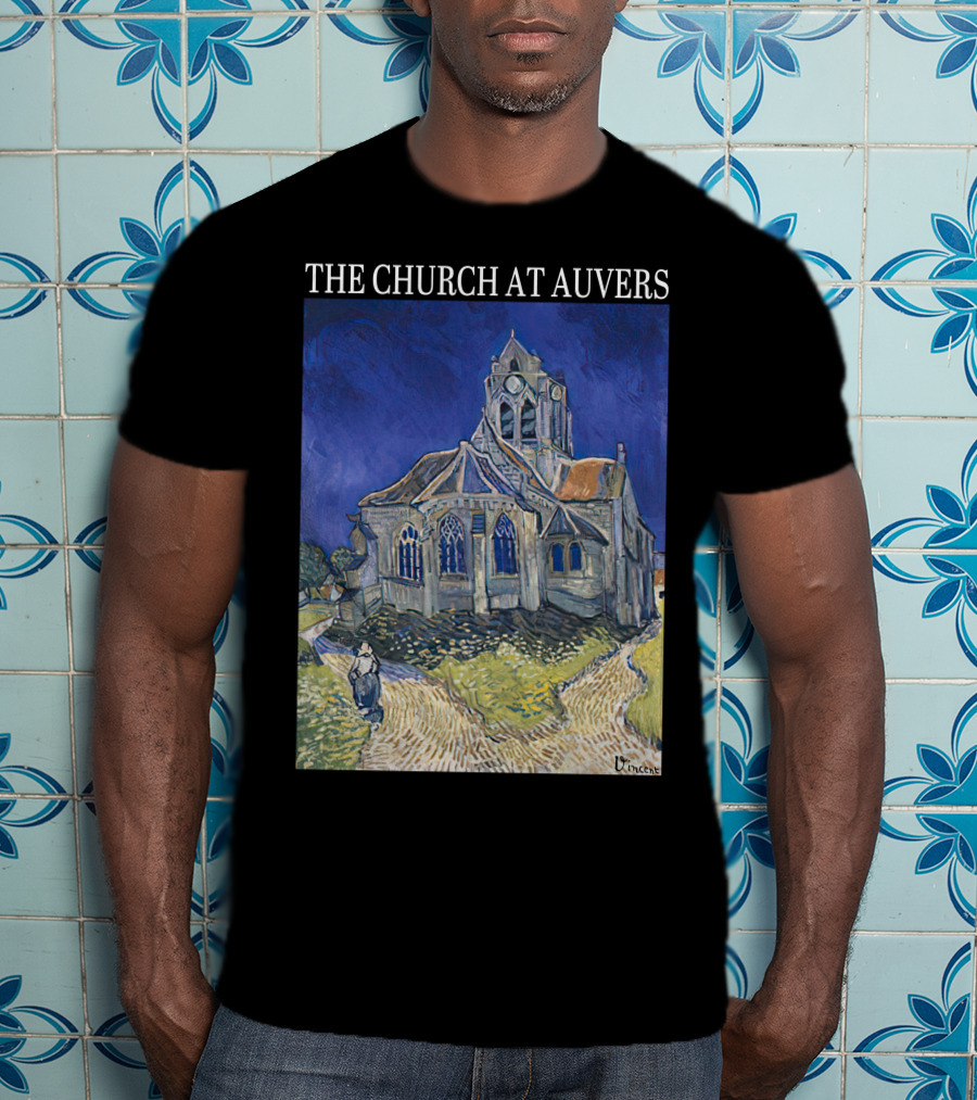 Van Gogh The Church At Auvers Painting By Vincent Van Gogh T-Shirt