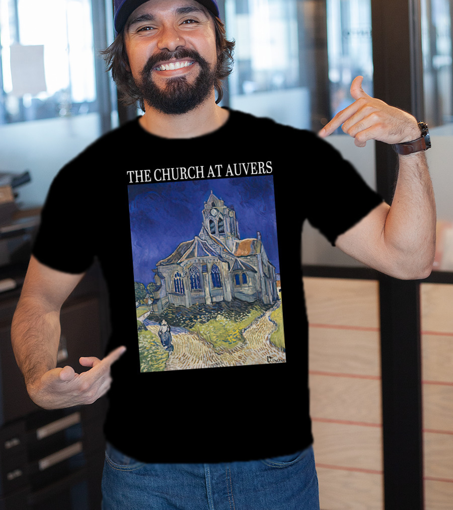 Van Gogh The Church At Auvers Painting By Vincent Van Gogh T-Shirt