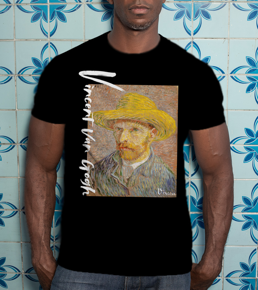 Vincent Van Gogh Self Portrait With Straw Hat Vincent T-Shirt