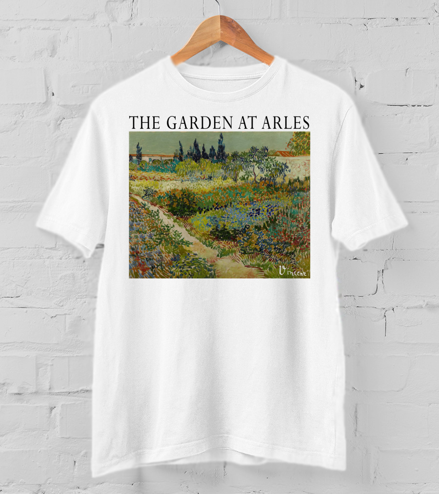 The Garden At Arles Vincent Van Gogh Vincent Signature T-Shirt
