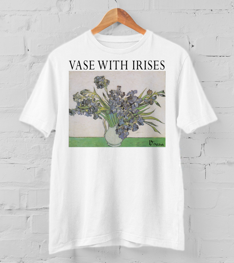 Vase With Irises Vincent T-Shirt