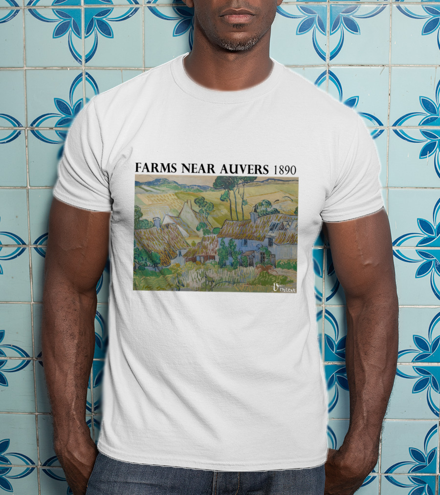 Farms Near Auvers 1890 Vincent Van Gogh T-Shirt