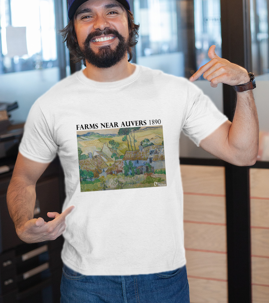 Farms Near Auvers 1890 Vincent Van Gogh T-Shirt