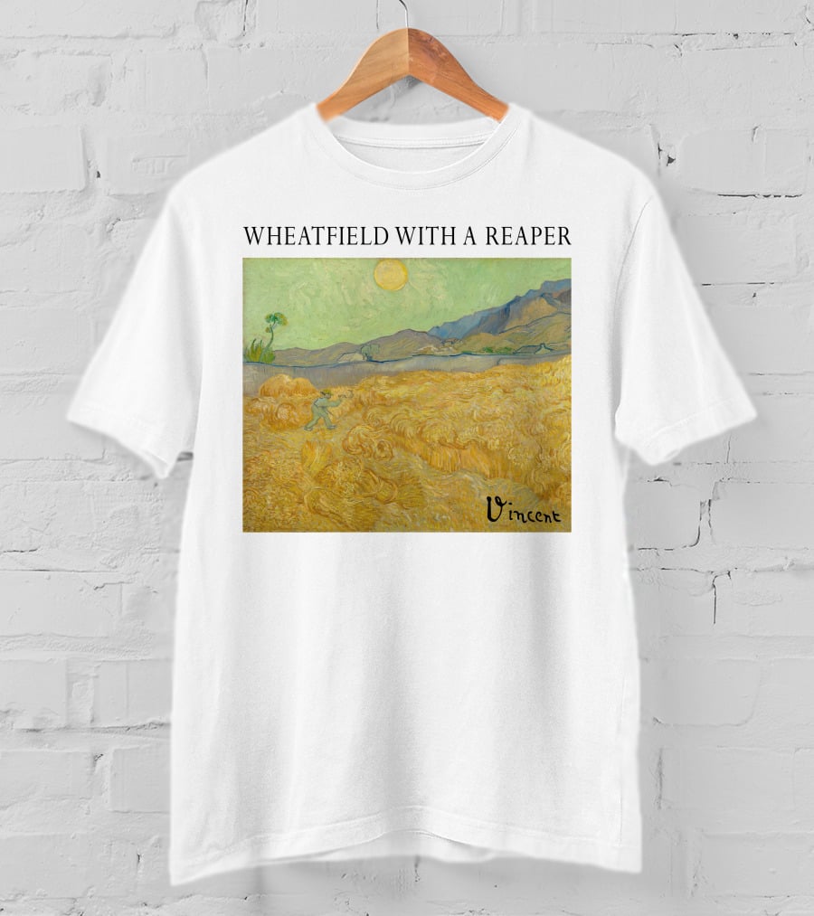 Wheatfield With A Reaper Vincent T-Shirt