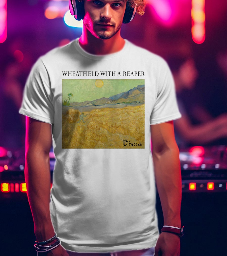 Wheatfield With A Reaper Vincent T-Shirt