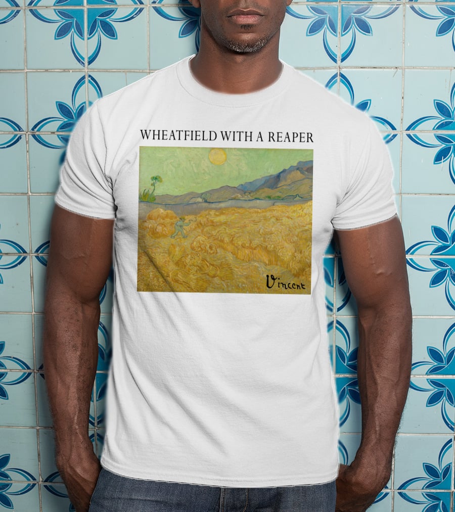 Wheatfield With A Reaper Vincent T-Shirt