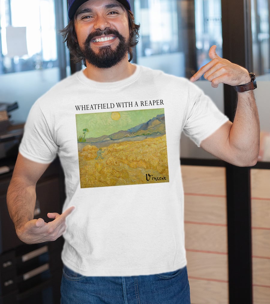 Wheatfield With A Reaper Vincent T-Shirt