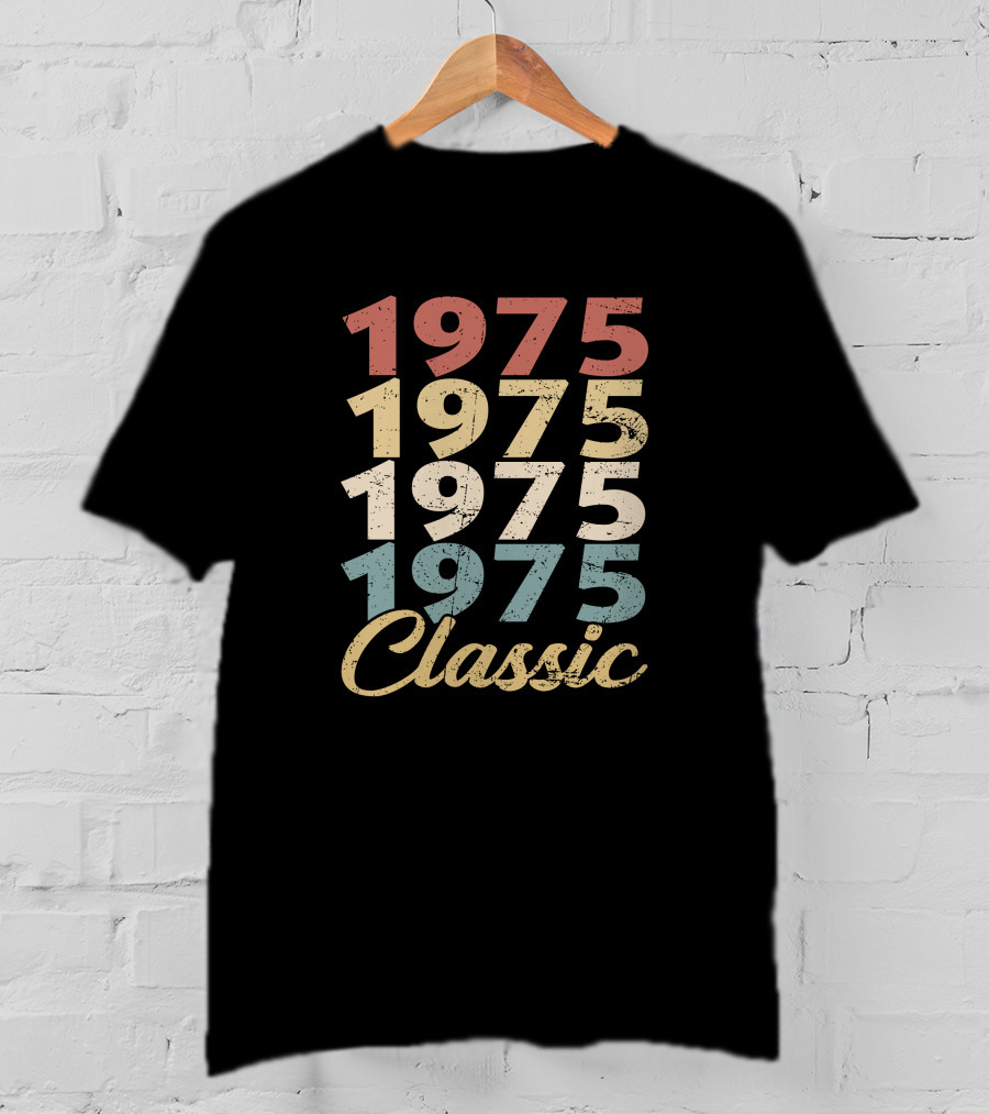 1975 Classic Retro Typography T-Shirt
