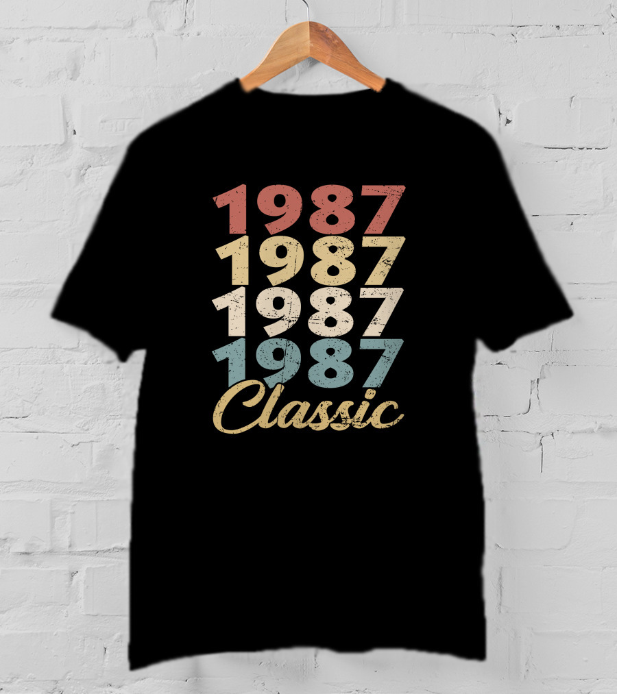 1987 Classic Vintage Retro Years T-Shirt
