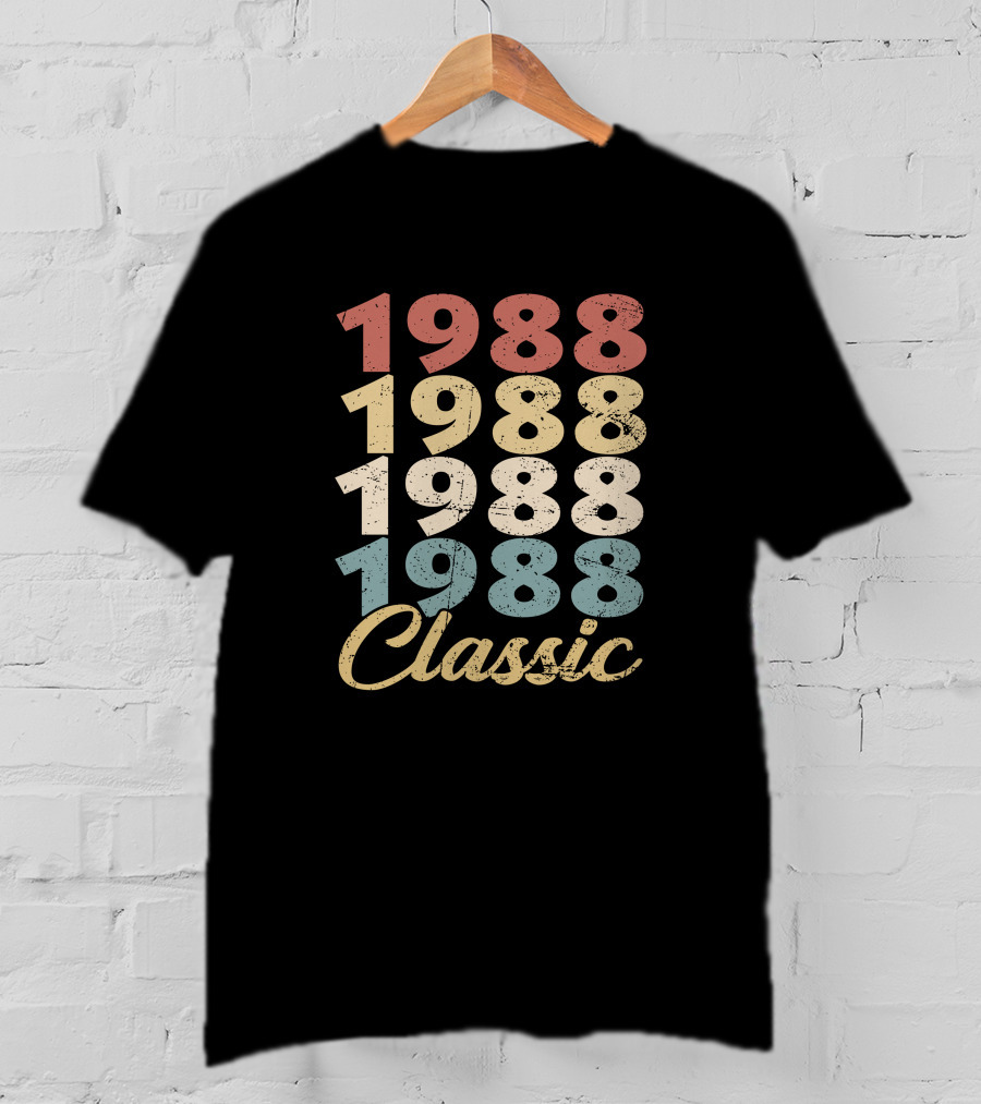1988 Classic Retro Style Vintage T-Shirt