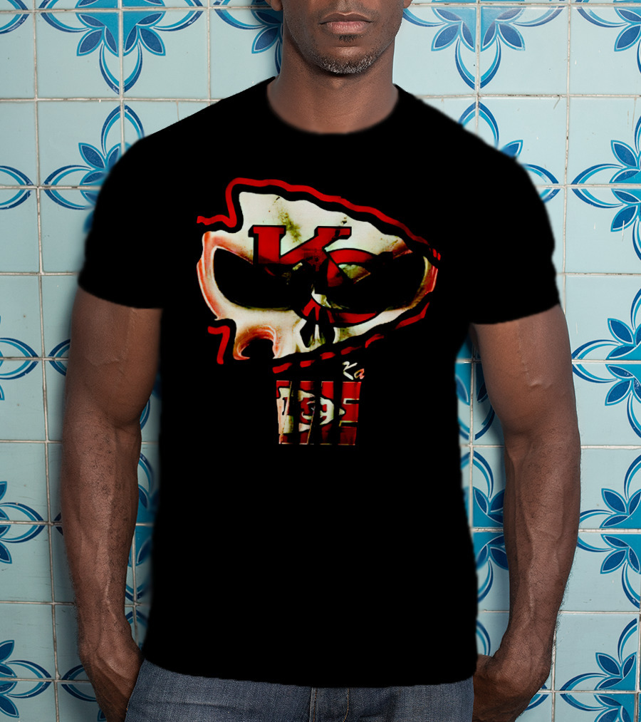 Kansas City Chiefs KC Skull T-Shirt