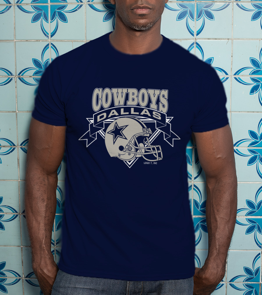 Dallas Cowboys Logo 7 Inc Helmet Star T-Shirt