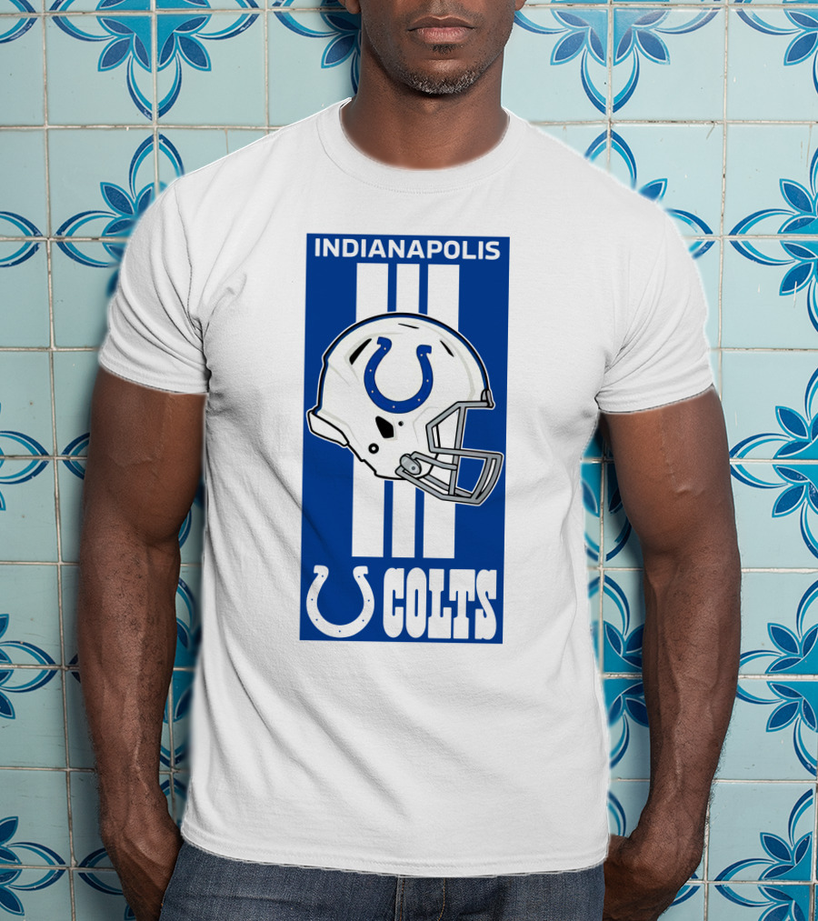 Indianapolis Colts Helmet Logo T-Shirt