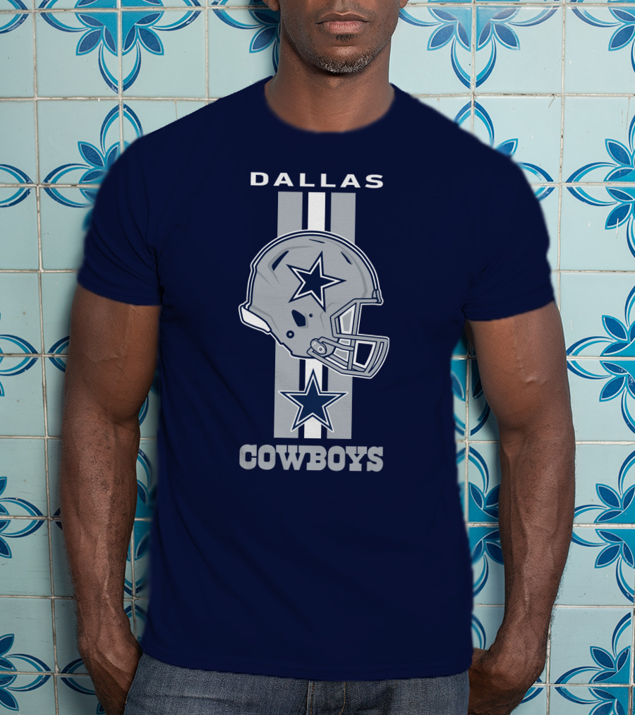 Dallas Cowboys Helmet Star Emblem T-Shirt