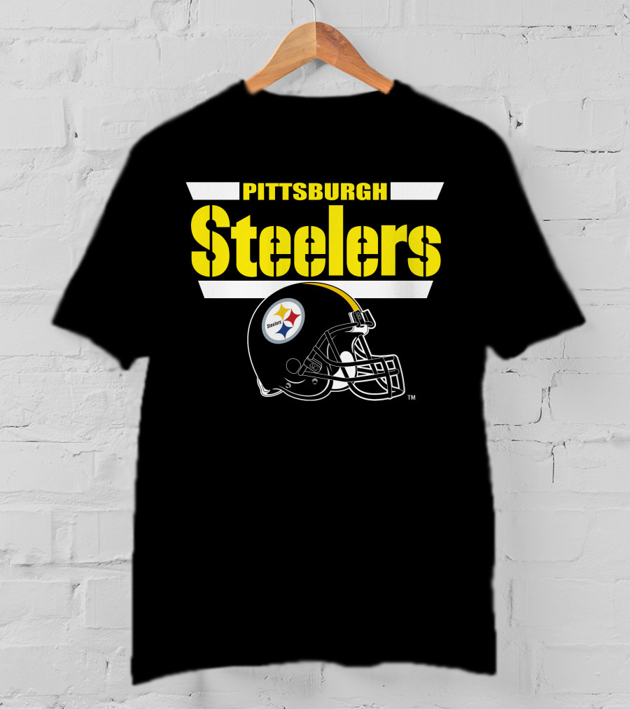 Pittsburgh Steelers Helmet Logo NFL Fan Gear T-Shirt