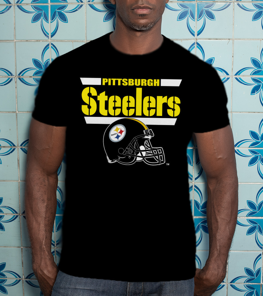 Pittsburgh Steelers Helmet Logo NFL Fan Gear T-Shirt