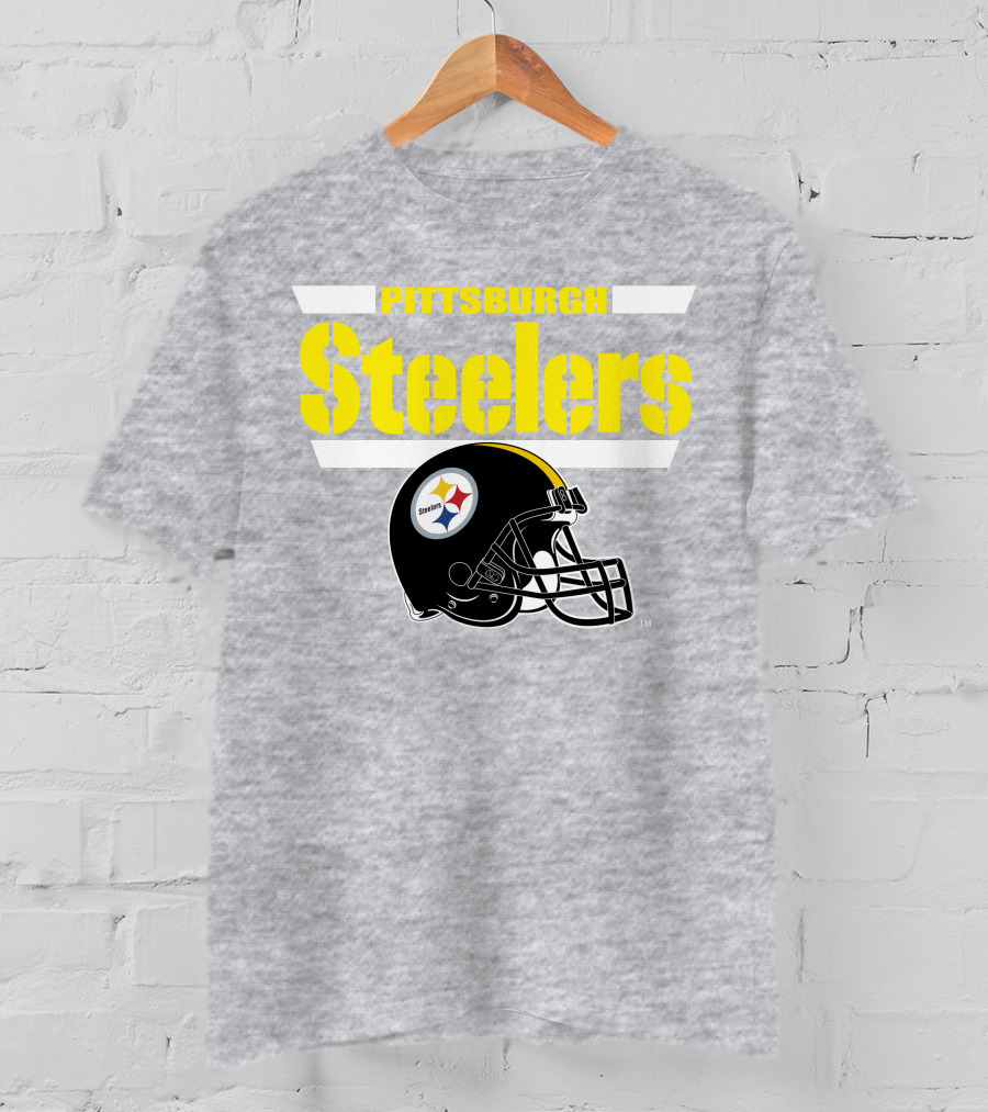Pittsburgh Steelers Football Helmet NFL Team T-Shirt