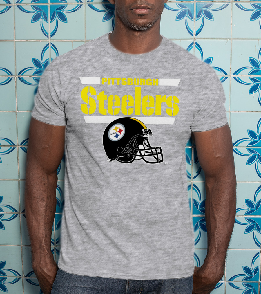 Pittsburgh Steelers Football Helmet NFL Team T-Shirt