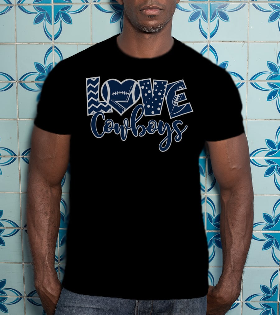 LOVE Cowboys Football T-Shirt