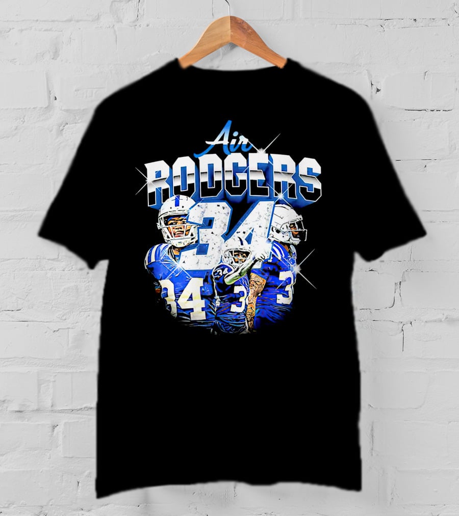 Air Rodgers 34 Indianapolis Colts Players T-Shirt