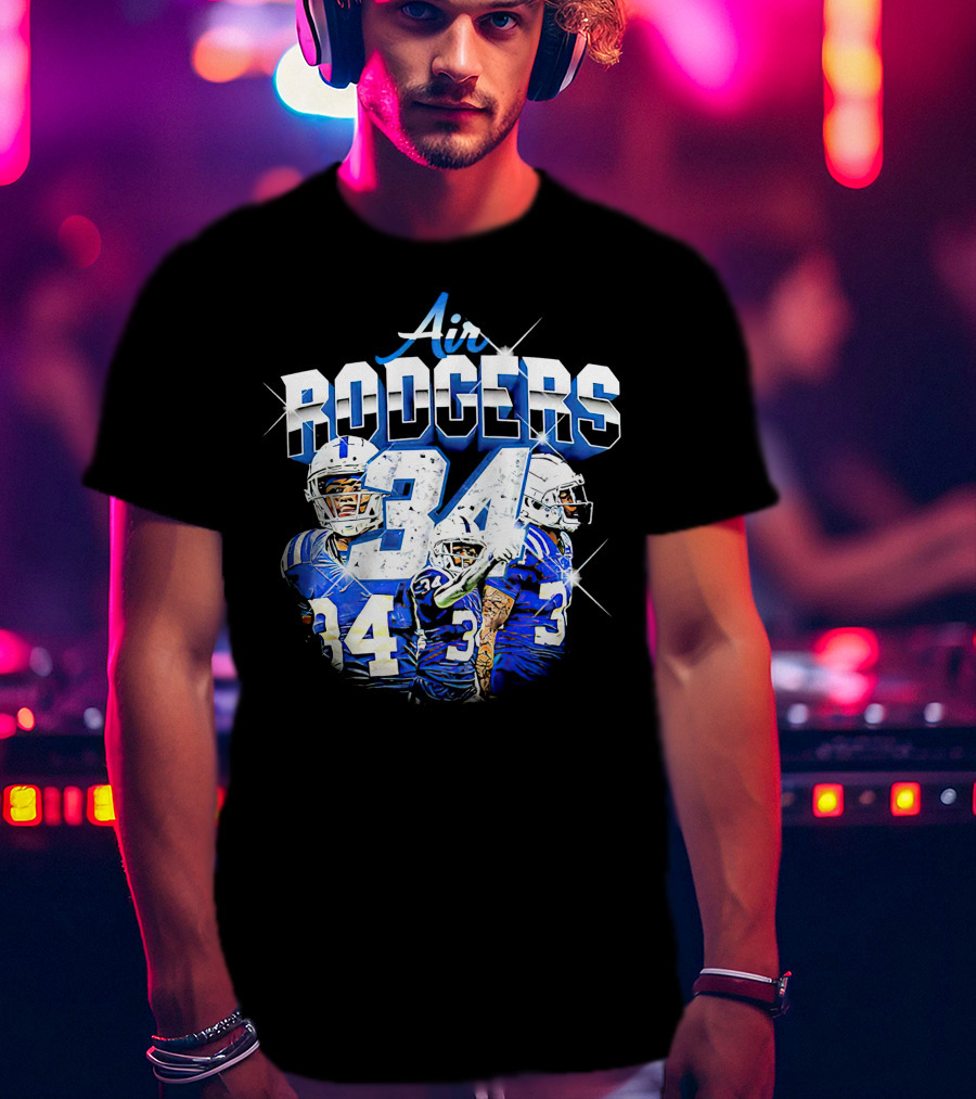Air Rodgers 34 Indianapolis Colts Players T-Shirt