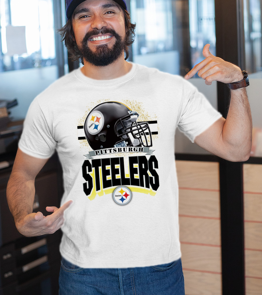 Pittsburgh Steelers Football Helmet Team T-Shirt