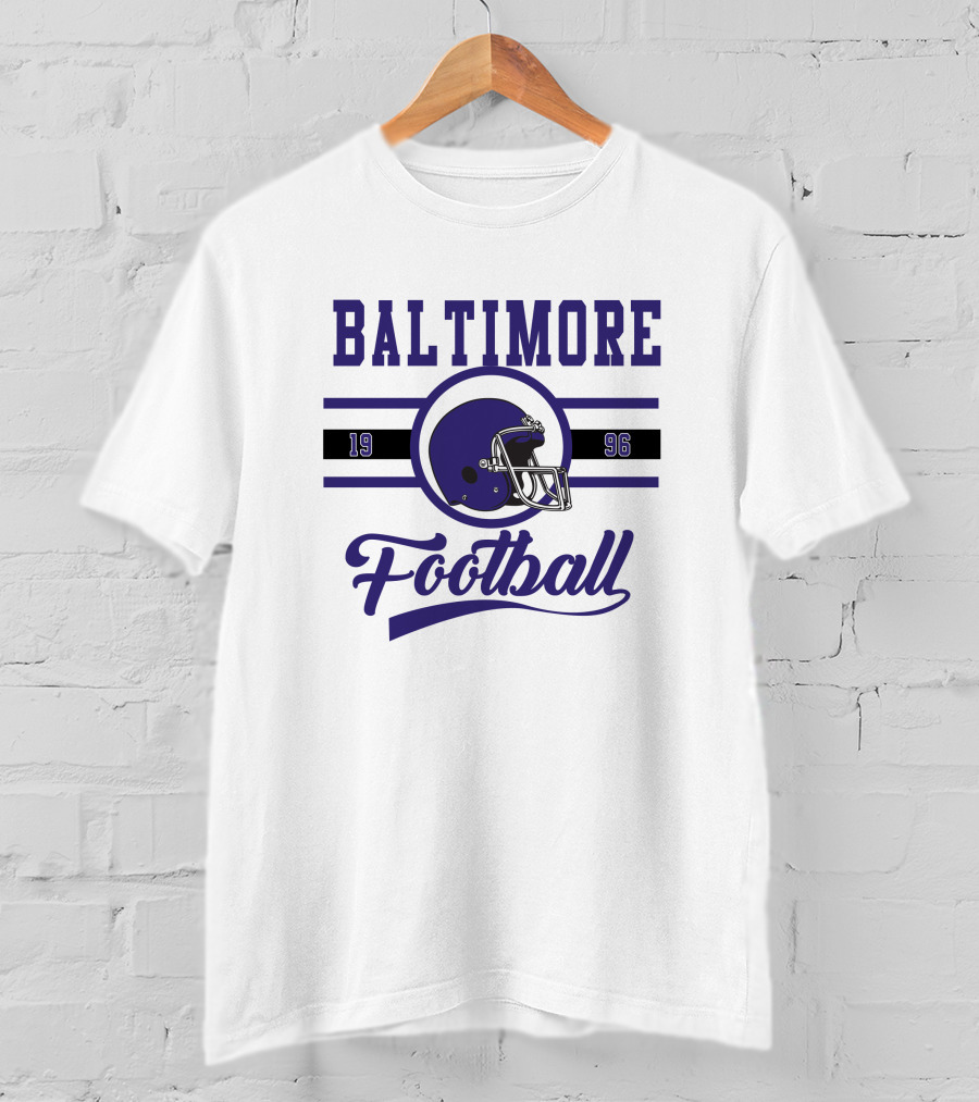 Baltimore Ravens Football 1996 Helmet T-Shirt