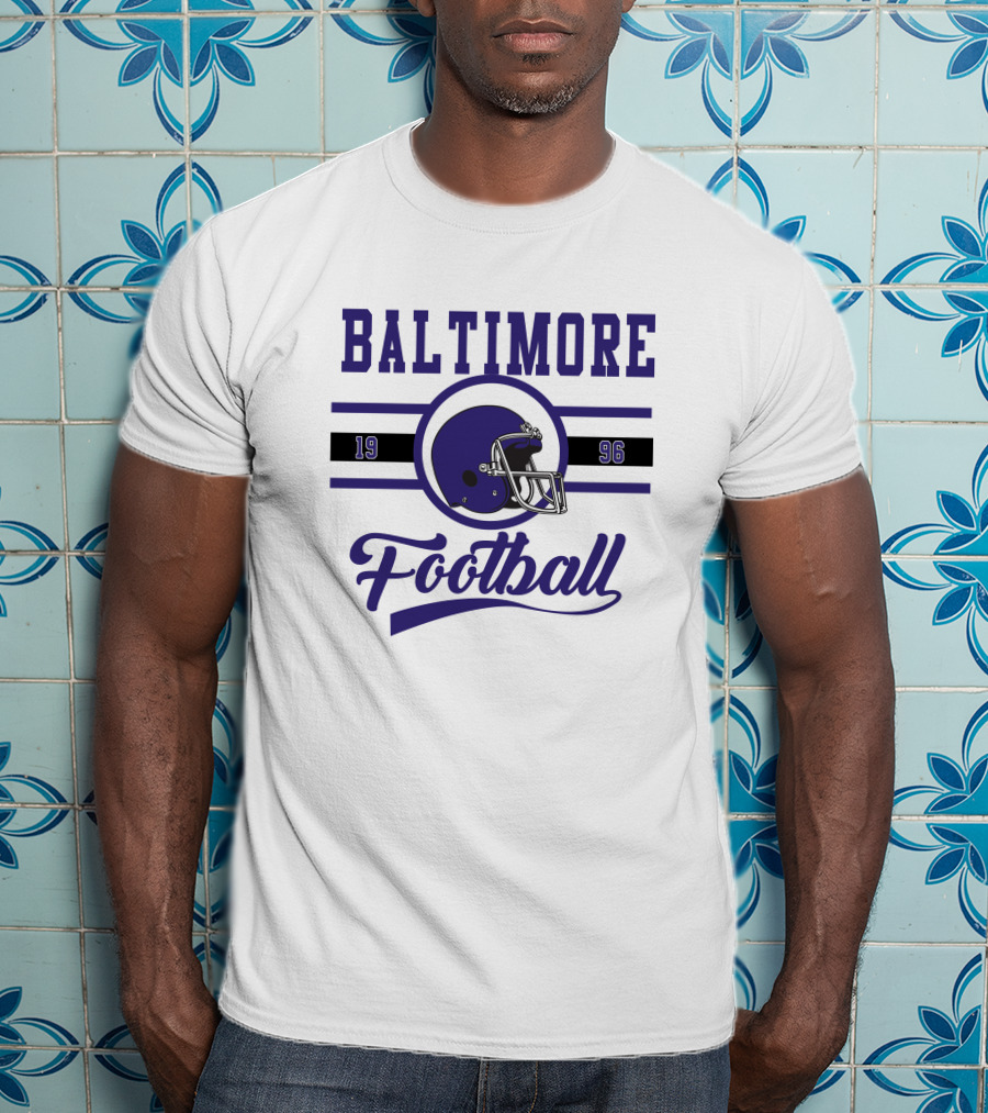 Baltimore Ravens Football 1996 Helmet T-Shirt