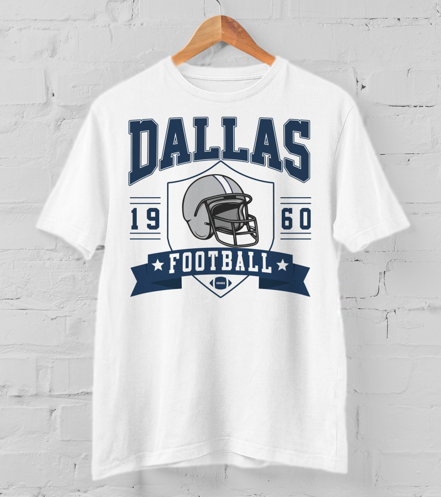Dallas Football 1960 Helmet T-Shirt