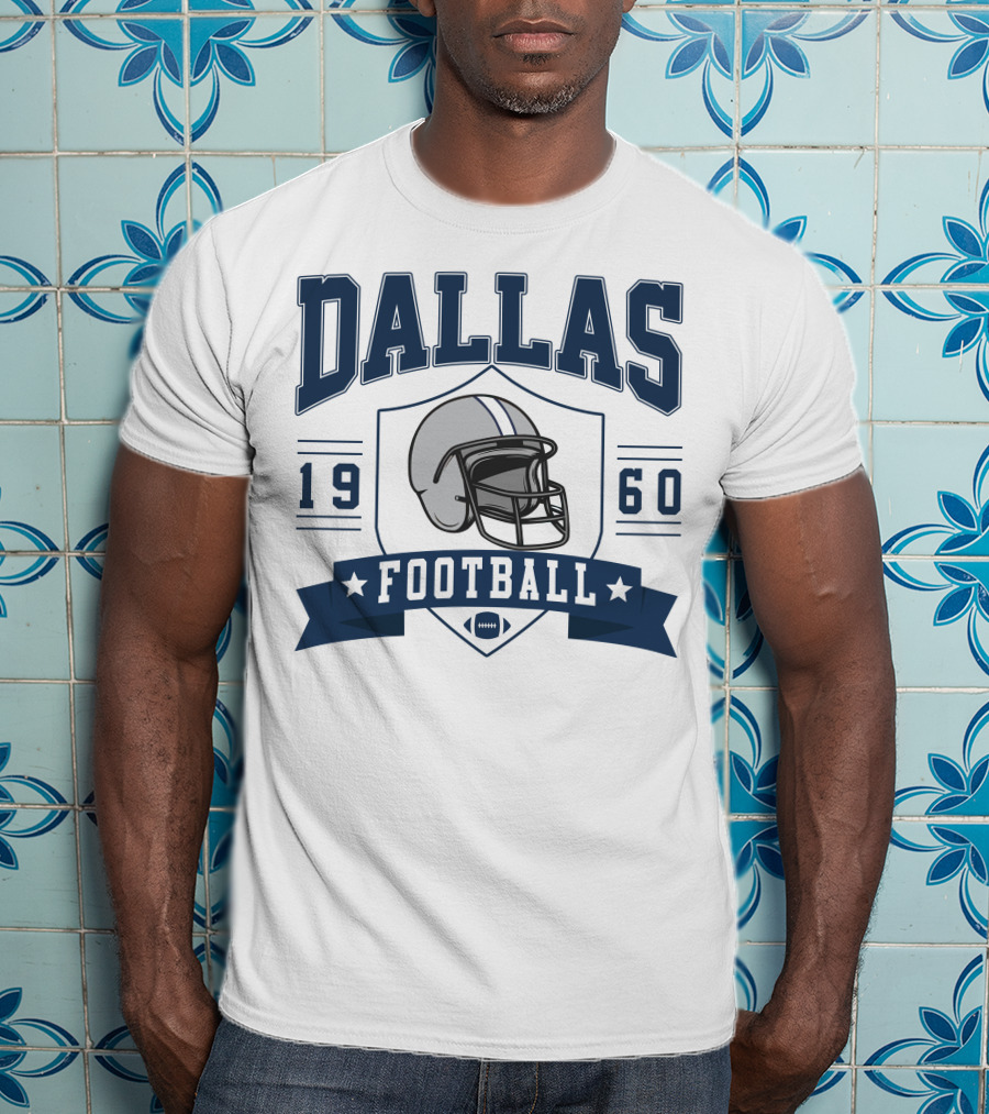 Dallas Football 1960 Helmet T-Shirt