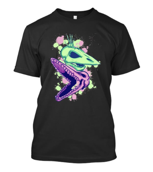 Adam And Barb Skulls Neon Splatter 658174 T-Shirt