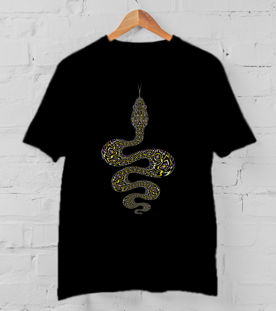 Anakonda 1281443 Hypnotic Geometric Snake Formation T-Shirt