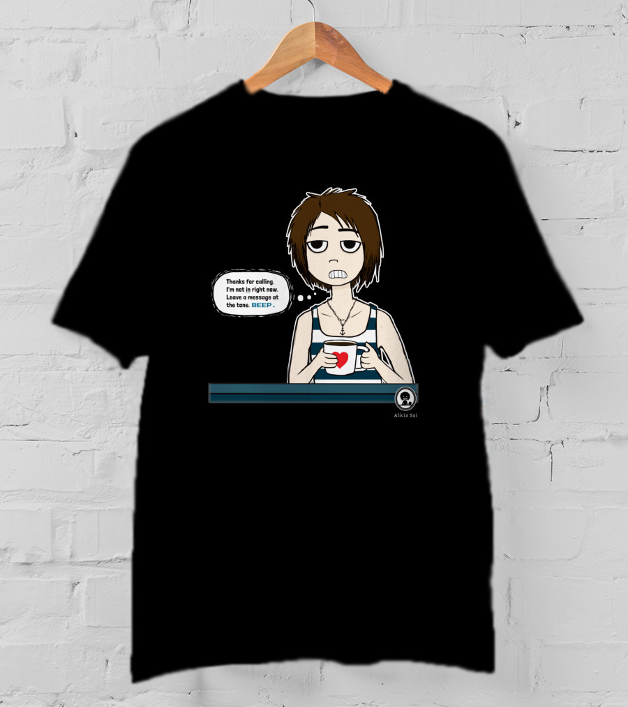 Thanks For Calling BEEP Coffee Character Alicia Sai T-Shirt