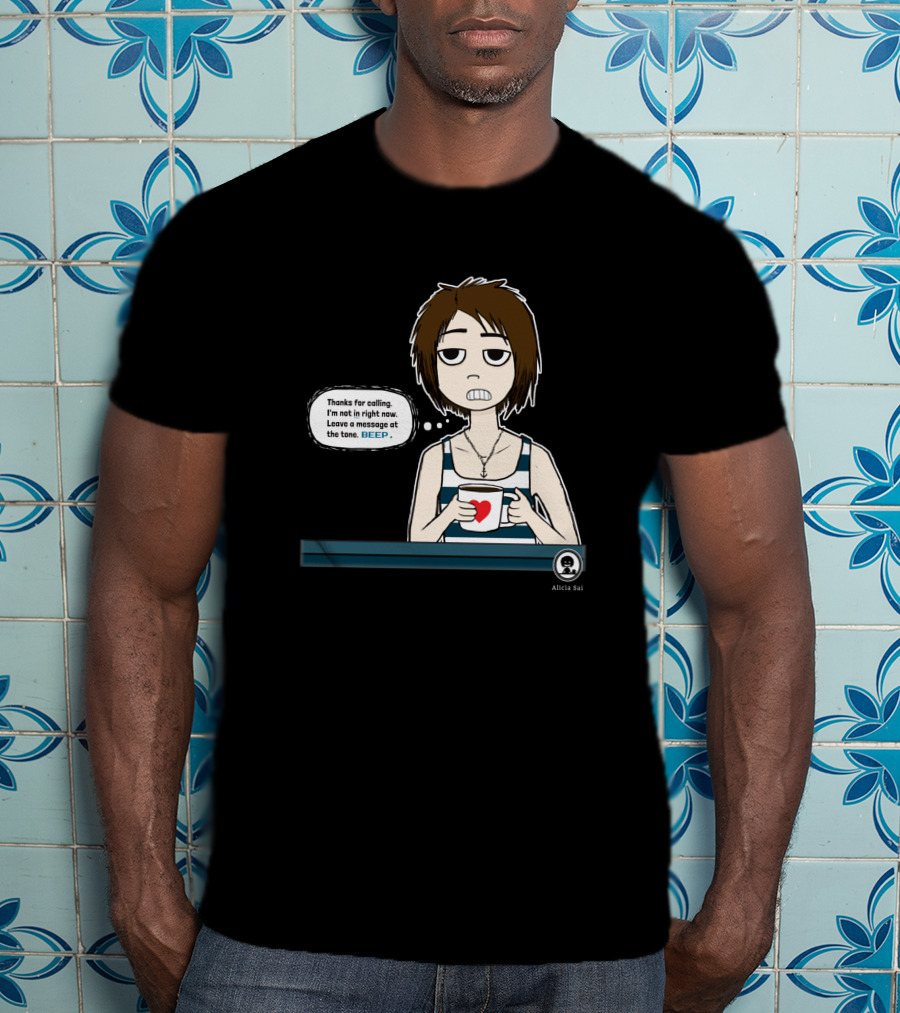 Thanks For Calling BEEP Coffee Character Alicia Sai T-Shirt