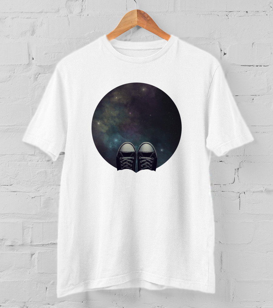 At The Edge Of The Universe 191686 Stars Converse Shoes Galaxy T-Shirt