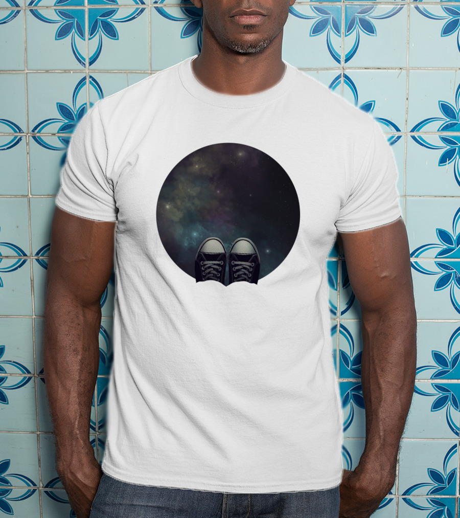 At The Edge Of The Universe 191686 Stars Converse Shoes Galaxy T-Shirt